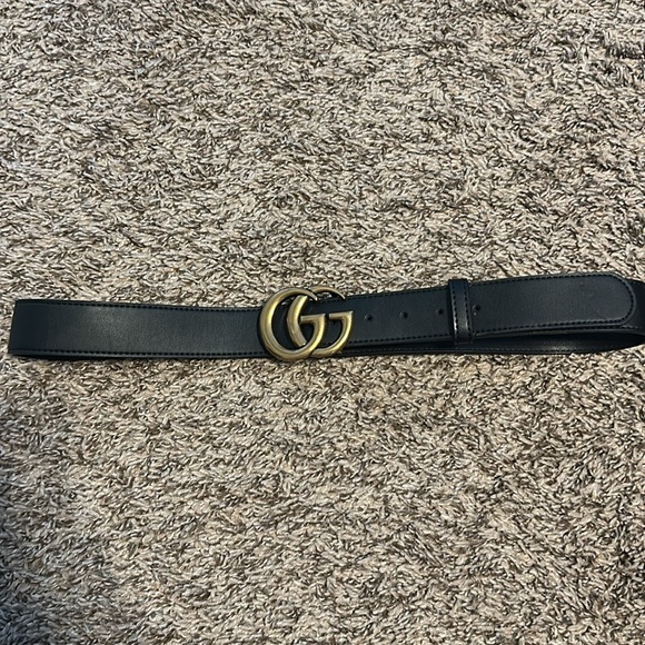 Gucci black and gold belt x - Picture 2 of 13